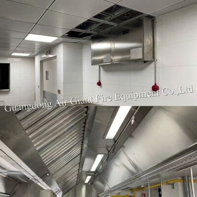 품질  Double Bottles Automatic Protection Restaurant Hood Fire Suppression System For Hotel Fire Fight 공장