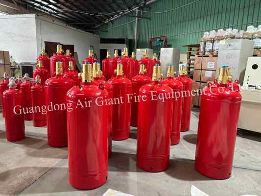품질  Insulated FM200 Fire Extinguishing System Cylinder Without Residue For Telecommunication Room 공장