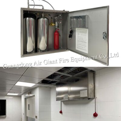품질  Double Bottles Commercial Kitchen Hood Fire Suppression System For Grease Ducts 공장