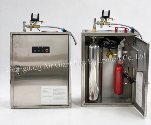 품질  Single Bottle Fully Automatic Commercial Kitchen Fire Suppression System 공장