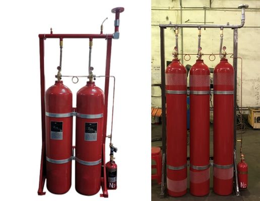 분사 시간 120s 80Ltr IG541 불활성 가스 화재 진압 시스템