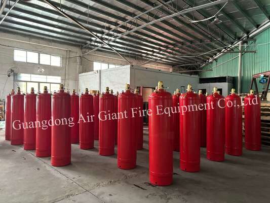 자동 FM200 소방 시스템 도서관용 오염 없는 실린더