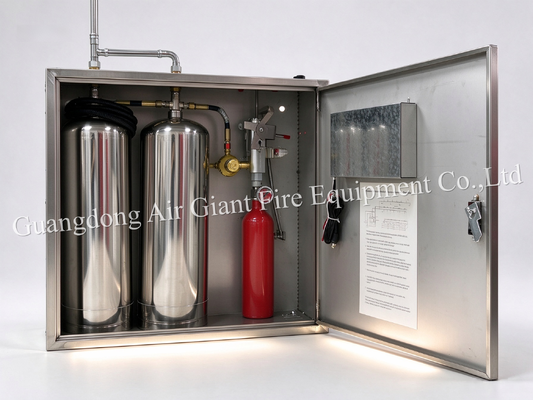 Double Bottles Automatic Protection Kitchen Fire Suppression System with 12L Reagent Capacity for Commercial Kitchen Fire Extinguishing System